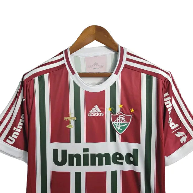 Camisa Fluminense I 2012 Adidas Retrô Masculina - Tricolor Unimed