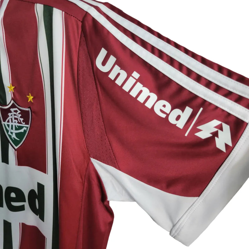 Camisa Fluminense I 2012 Adidas Retrô Masculina - Tricolor Unimed