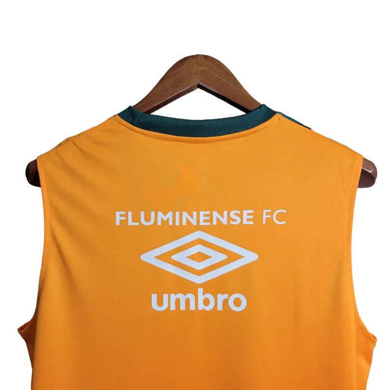 Regata Fluminense Treino II 23/24 Umbro Torcedor Masculina - Verde e Amarelo