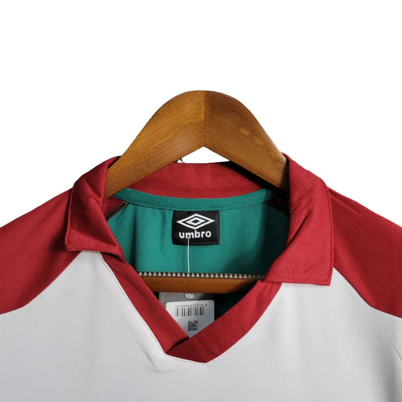 Camisa Fluminense II 23/24 Umbro Treino -Branca com detalhes tricolores