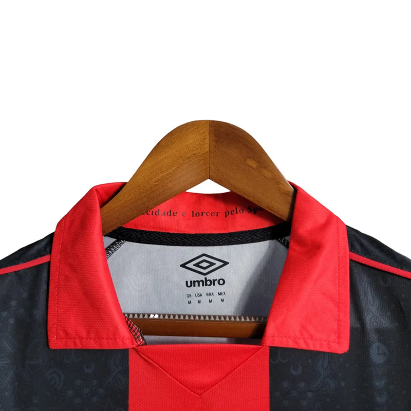 Camisa Sport Recife II 23/24 Torcedor Umbro Masculina - Preto com detalhes em vermelho