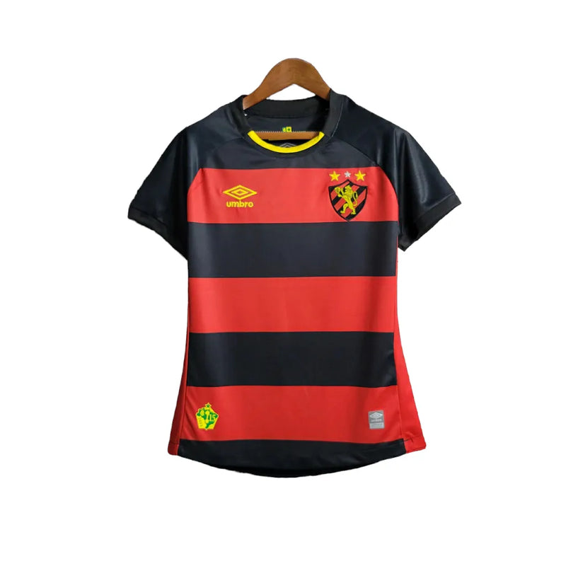 Camisa Sport Recife I 23/24- Torcedor Feminina Umbro - Preta e Vermelha