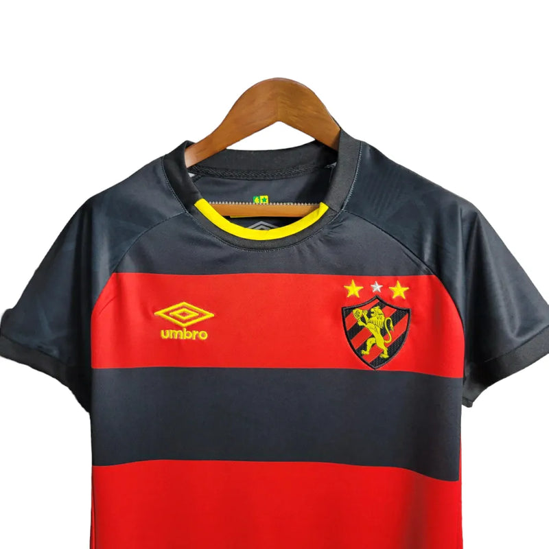 Camisa Sport Recife I 23/24- Torcedor Feminina Umbro - Preta e Vermelha