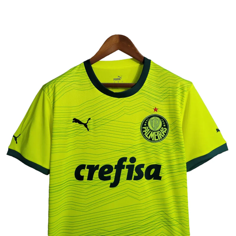 Camisa Palmeiras III 23/24 - Torcedor Puma Masculina - Verde fluorescente