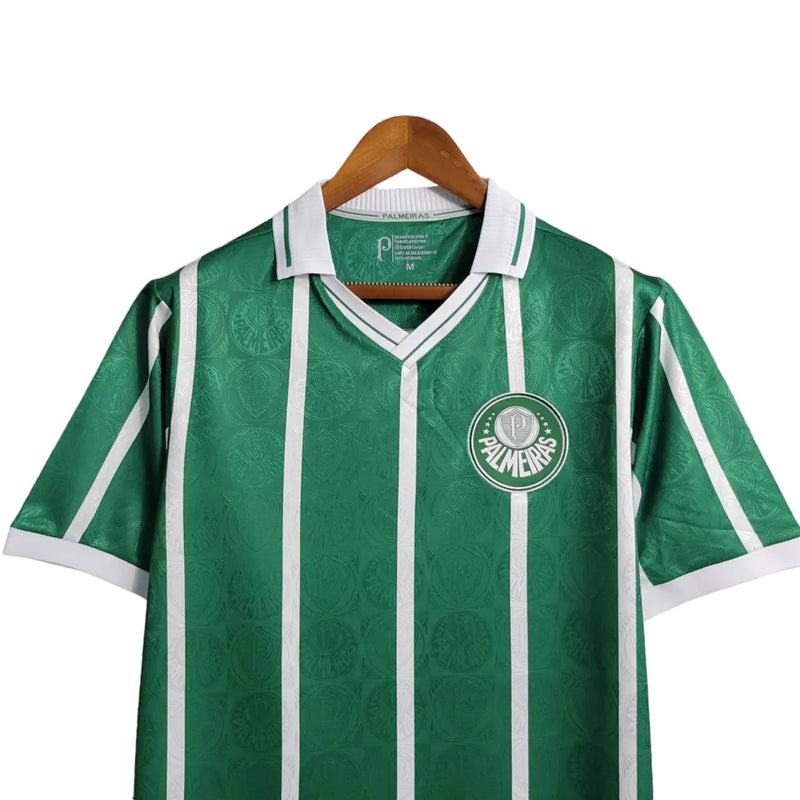 Camisa Retrô Palmeiras I 1993 - Masculina - Verde com listras em branco