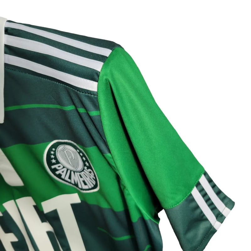 Camisa Retrô Palmeiras I 2010/2011 - Masculina Adidas - Verde com listras em branco e verde escuro