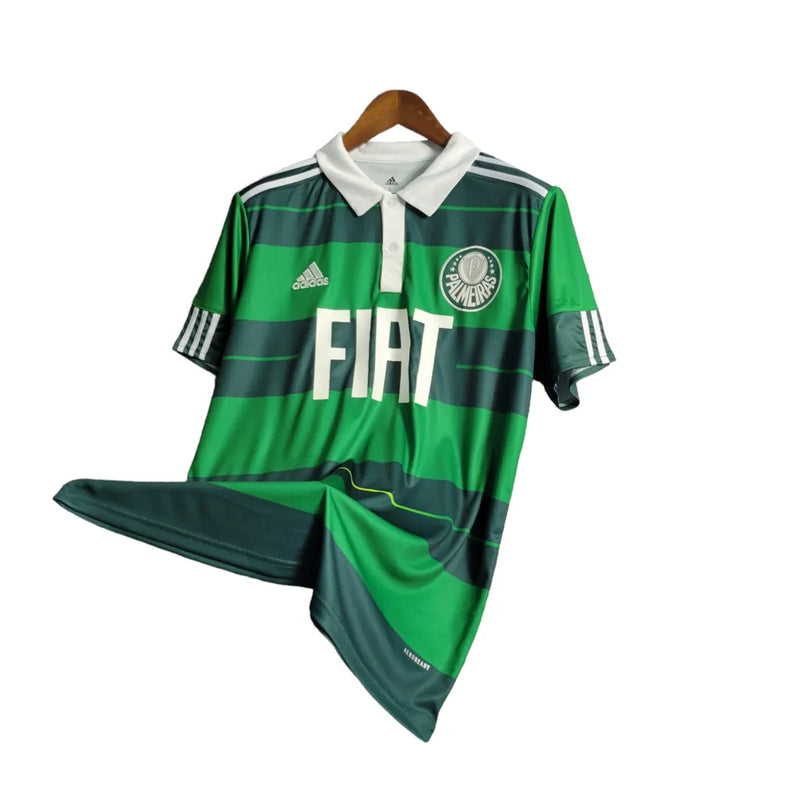 Camisa Retrô Palmeiras I 2010/2011 - Masculina Adidas - Verde com listras em branco e verde escuro