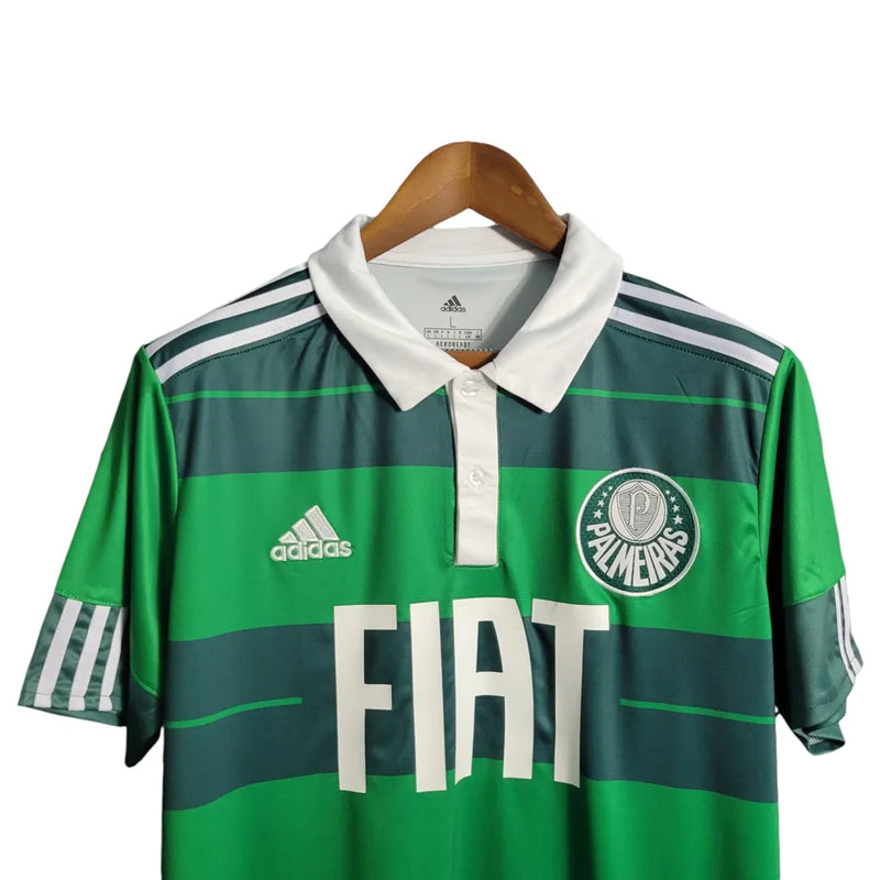 Camisa Retrô Palmeiras I 2010/2011 - Masculina Adidas - Verde com listras em branco e verde escuro