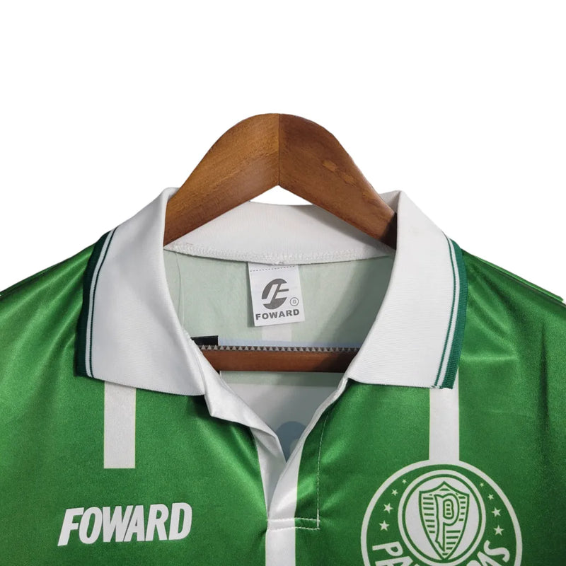 Camisa Retrô Palmeiras I 1993 - Masculina Foward - Verde com listras em branco