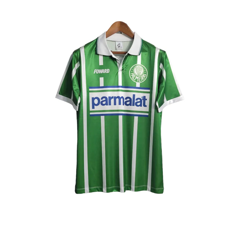 Camisa Retrô Palmeiras I 1993 - Masculina Foward - Verde com listras em branco