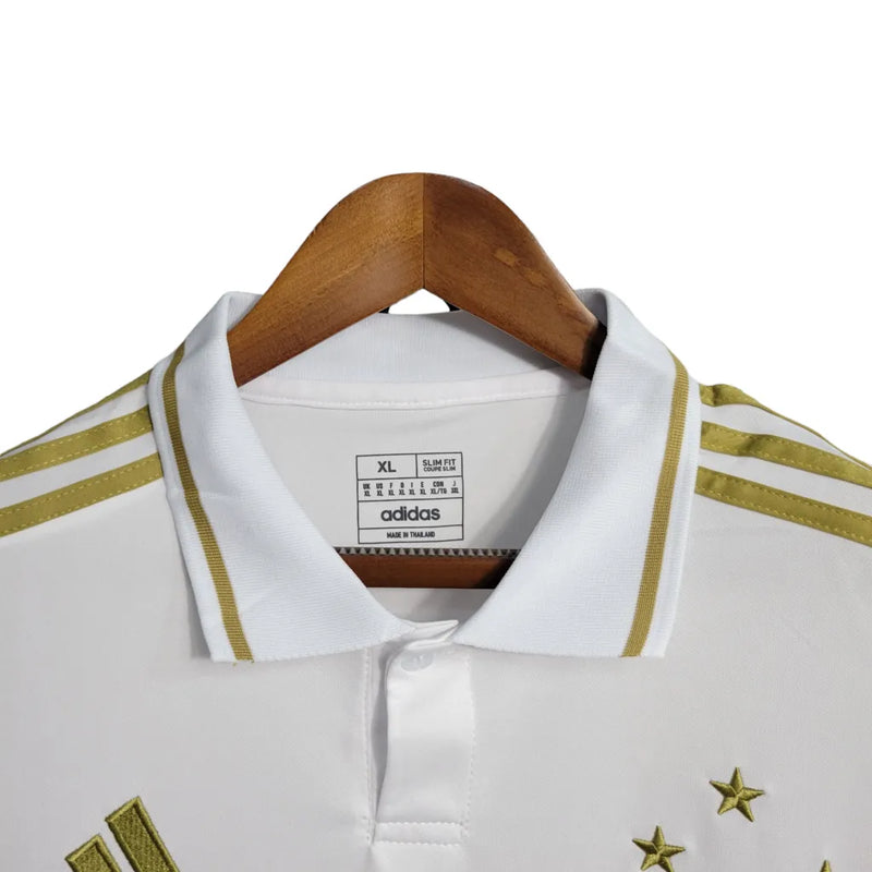 Camisa Cruzeiro Edição Especial 23/24 Torcedor Masculina - Branca com detalhes em dourado