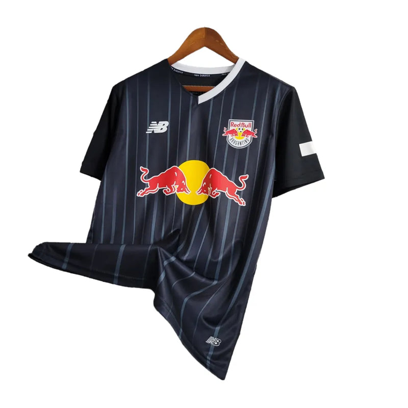 Camisa Red Bull Bragantino II 23/24 - Torcedor New Balance Masculina - Preta com detalhes em branco