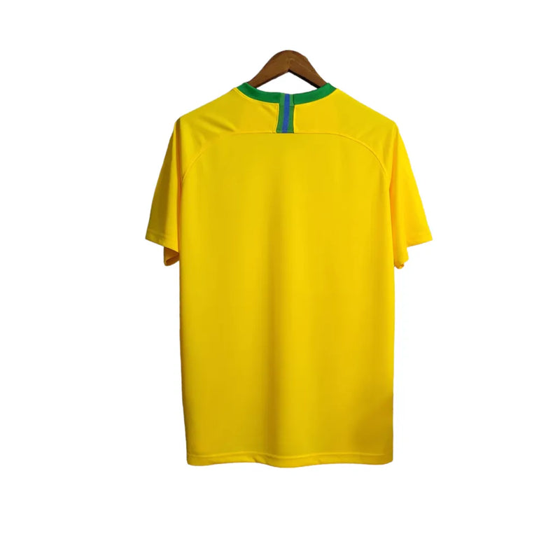 Camisa Seleção Brasil I 18/19 Torcedor Nike Masculina - Amarela com a gola Verde