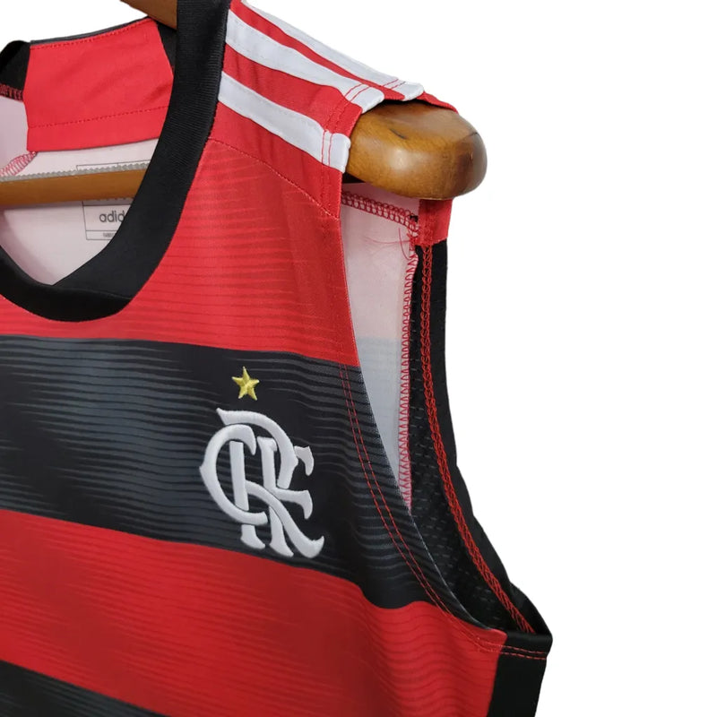 Camisa Regata Flamengo I 23/24 Torcedor Masculina - Vermelha e preta