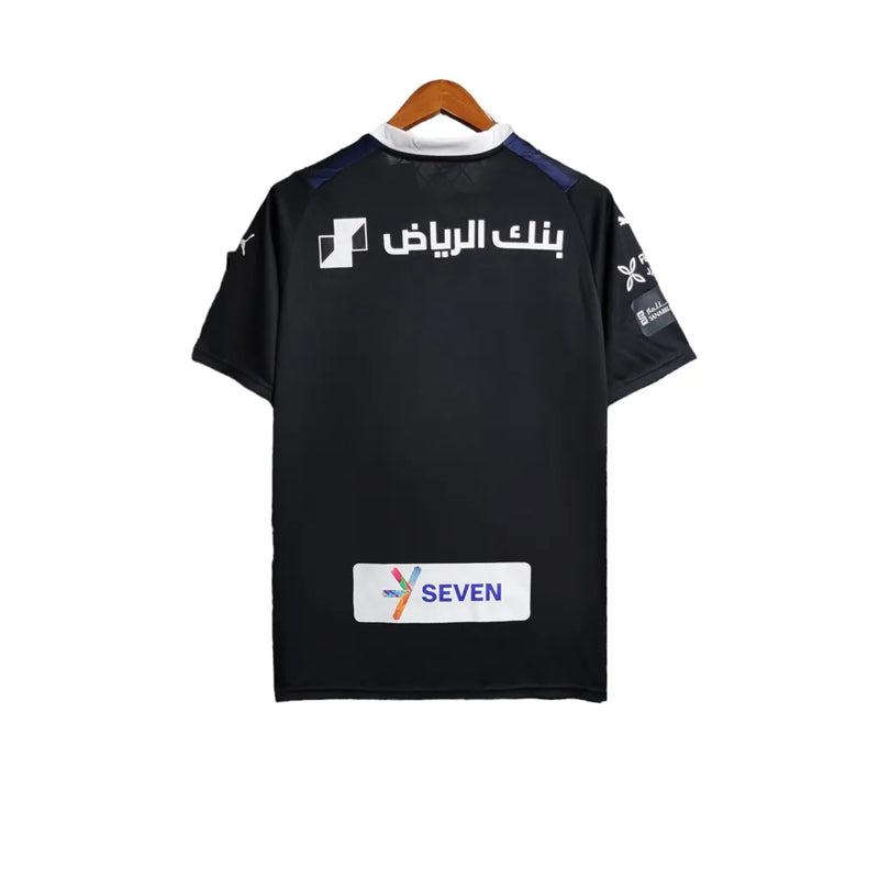 Camisa Al-Hilal III 23/24 - Torcedor Puma Masculina - Azul com detalhes em preto e branco