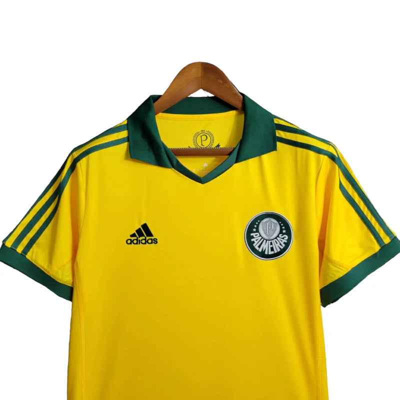 Camisa Retrô Palmeiras 2014 - Torcedor Adidas Masculina - Amarela com detalhes em verde