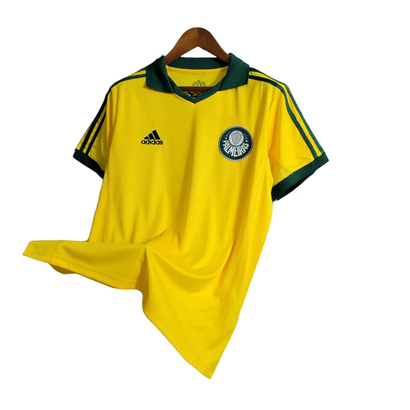 Camisa Retrô Palmeiras 2014 - Torcedor Adidas Masculina - Amarela com detalhes em verde