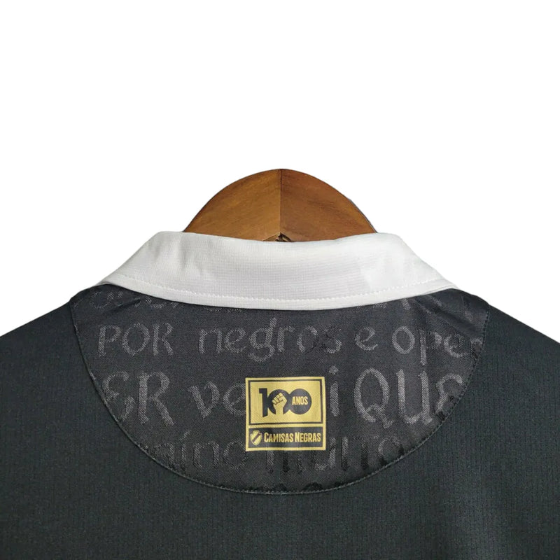 Camisa Vasco da Gama II 23/24 - Torcedor Kappa Feminina - Preta com detalhes em dourado