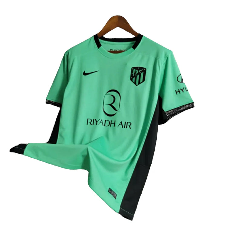 Camisa Atlético de Madrid II 23/24 - Torcedor Nike Masculina - Verde com detalhes em Preto