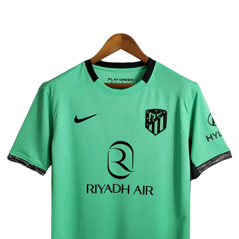 Camisa Atlético de Madrid II 23/24 - Torcedor Nike Masculina - Verde com detalhes em Preto