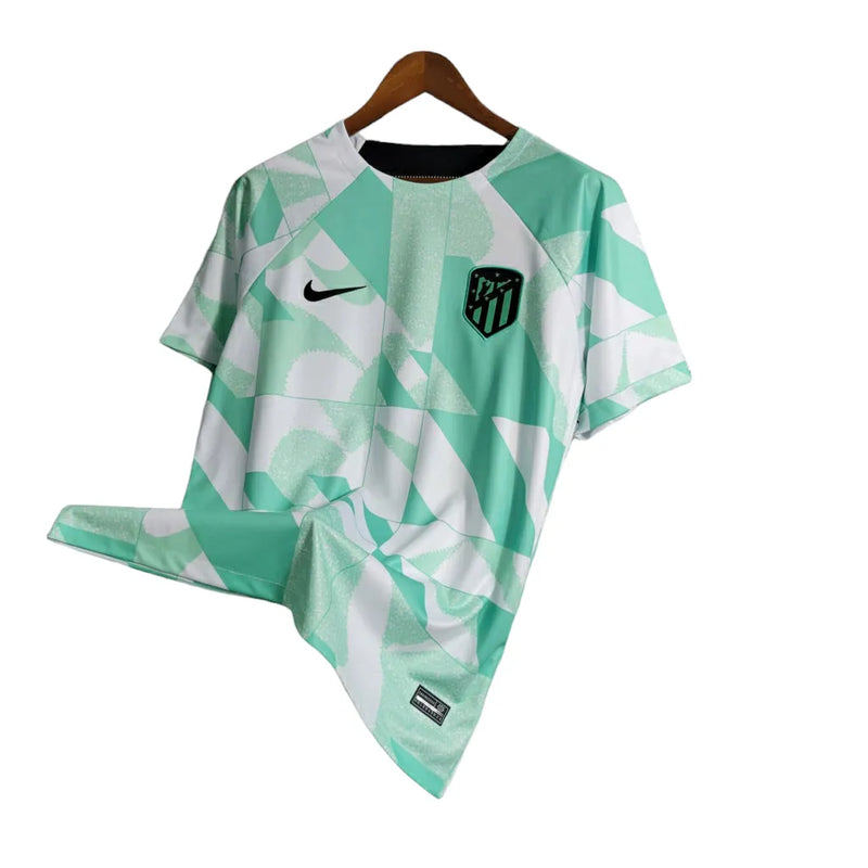 Camisa Atlético de Madrid Treino 23/24 - Torcedor Nike Masculina - Verde com detalhes em Preto