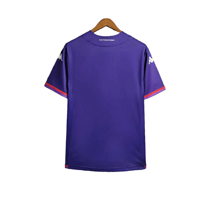 Camisa Fiorentina III 23/24 - Torcedor Kappa Masculina - Roxa com detalhes em vermelho e branco