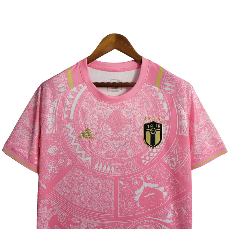 Camisa Seleção da Itália Edição Especial 23/24 - Torcedor Adidas Masculina - Rosa