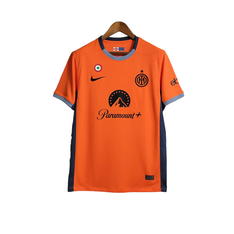 Camisa Inter de Milão III 23/24 - Torcedor Nike Masculina - Laranja com detalhes em preto e cinza