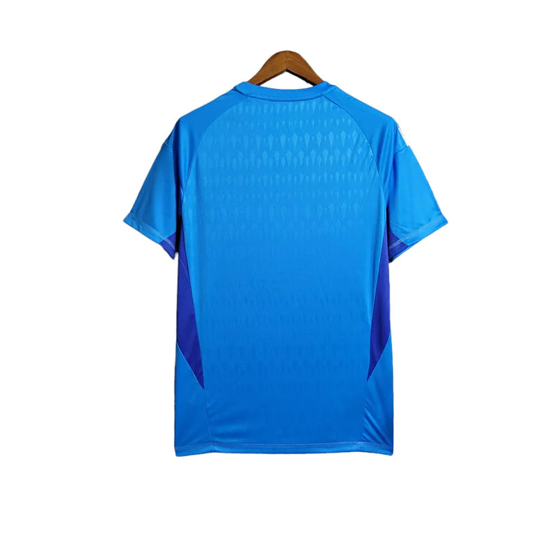 Camisa Juventus Goleiro II 23/24 - Torcedor Adidas Masculina - Azul com detalhes em branco e preto