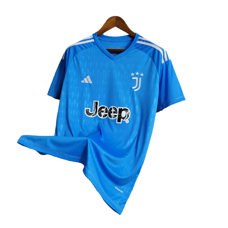 Camisa Juventus Goleiro II 23/24 - Torcedor Adidas Masculina - Azul com detalhes em branco e preto