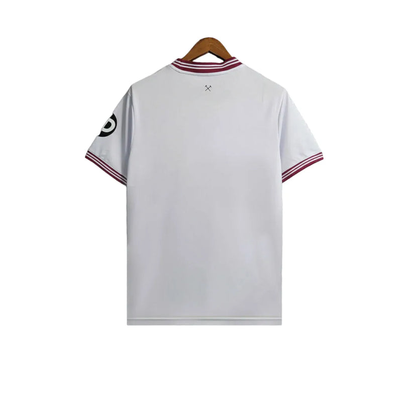 Camisa West Ham II 23/24 - Torcedor Umbro Masculina -Branca com detalhes vinho e preto