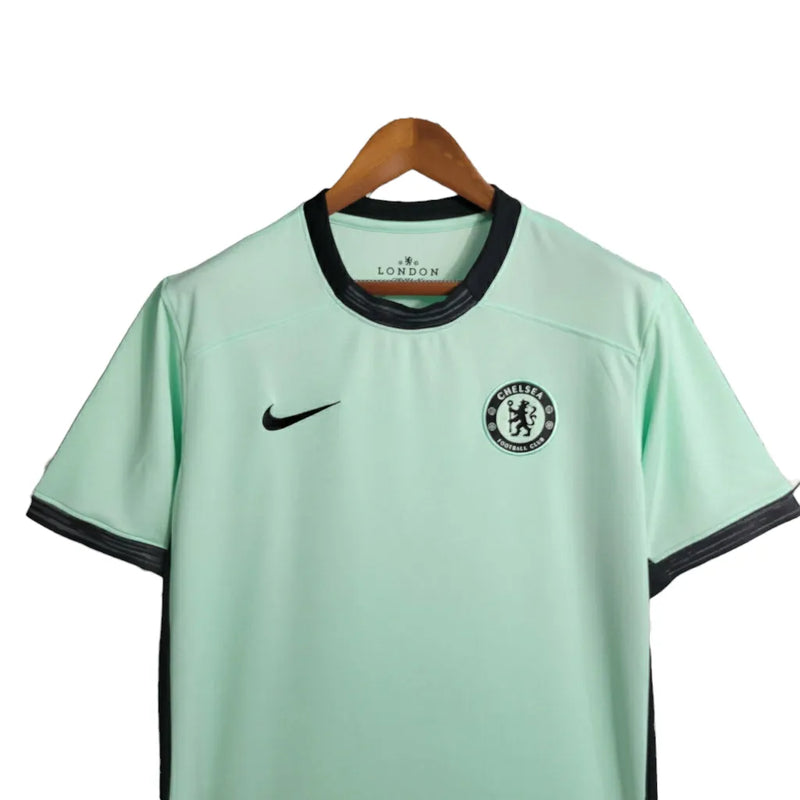 Camisa Chelsea III 23/24 - Torcedor Nike Masculina - Verde com detalhes em preto