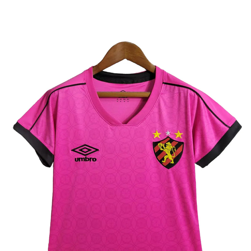 Camisa Sport Recife Edição especial outubro rosa 23/24 - Feminina Umbro - Rosa com detalhes preto