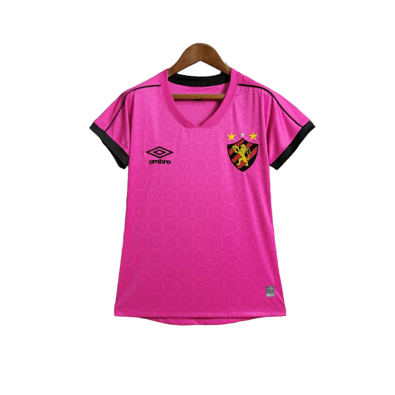 Camisa Sport Recife Edição especial outubro rosa 23/24 - Feminina Umbro - Rosa com detalhes preto