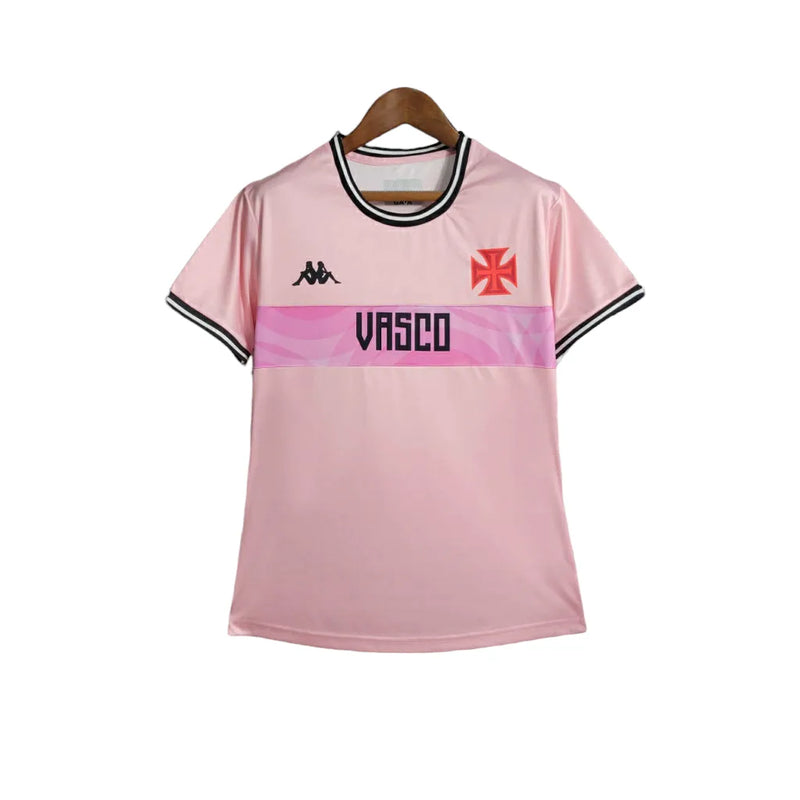 Camisa Vasco da Gama Edição especial outubro rosa 23/24 - Torcedor Kappa Feminina - Rosa