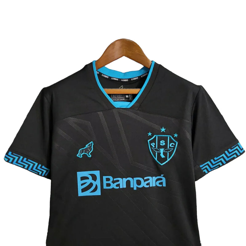 Camisa Paysandu II 23/24 - Feminina Lobo - Preta com detalhes em azul