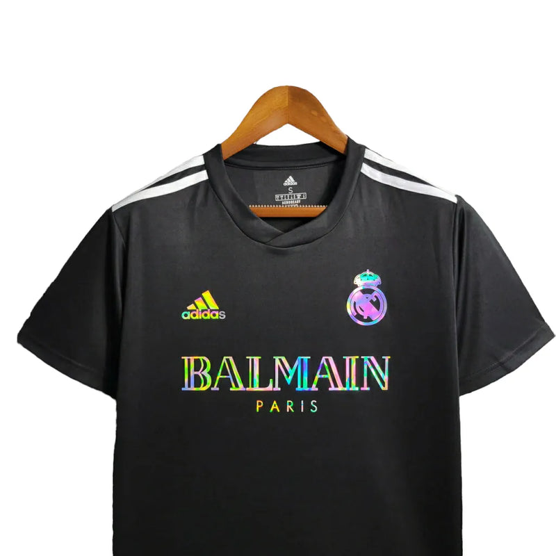 Camisa Real Madrid Edição Especial Balmain 23/24 - Torcedor Adidas Masculina - Preta