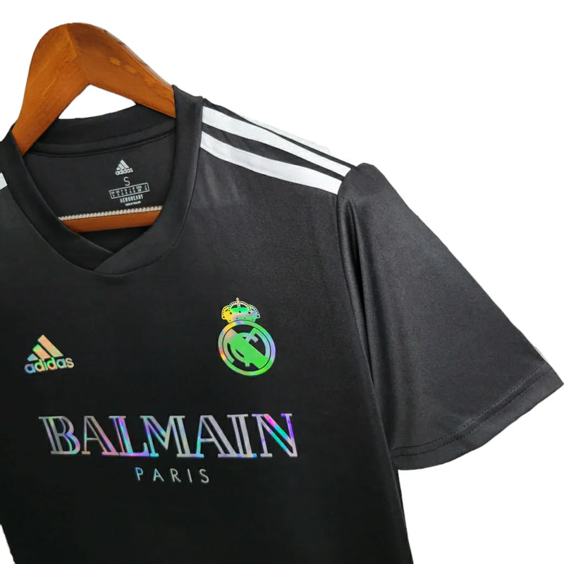 Camisa Real Madrid Edição Especial Balmain 23/24 - Torcedor Adidas Masculina - Preta