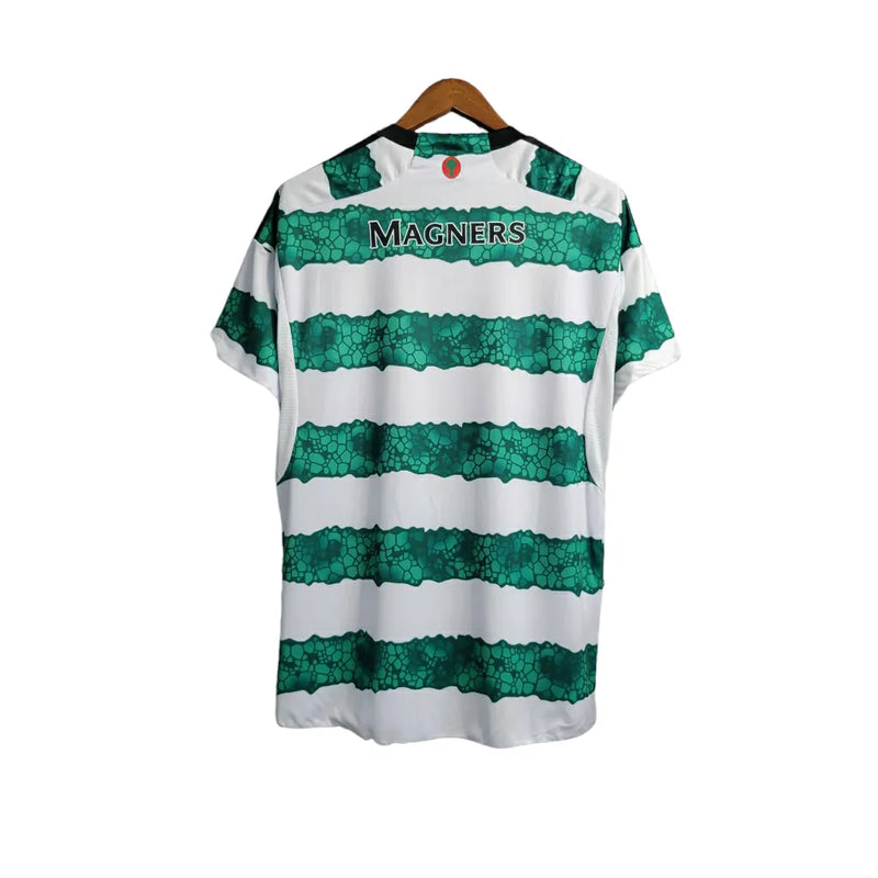 Camisa Celtic I 23/24 - Torcedor Adidas Masculina - Verde com detalhes em branco e preto