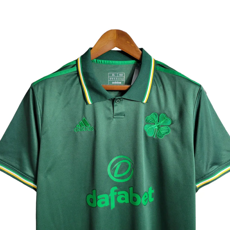 Camisa Celtic Edição Especial 23/24 - Torcedor Adidas Masculina - Verde com detalhes em branco e amarelo