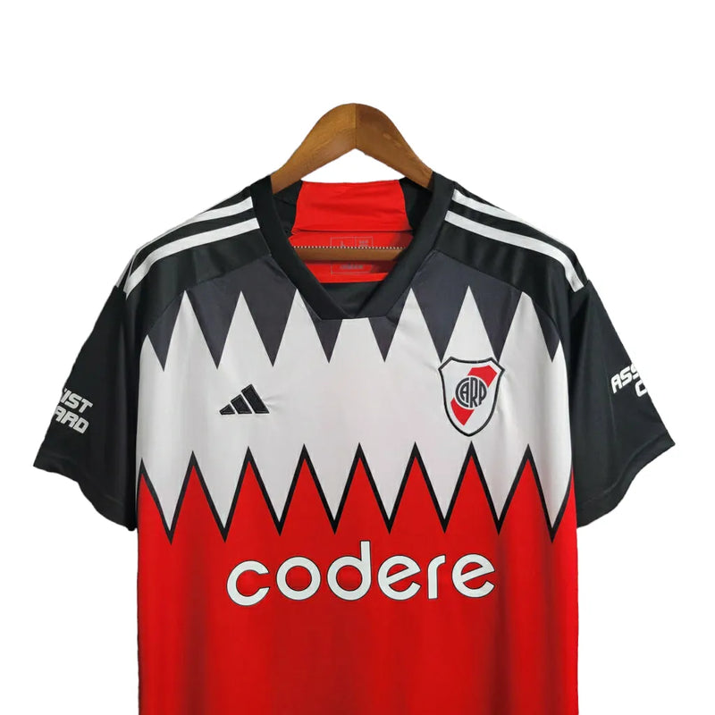 Camisa River Plate Edição especial 23/24 - Torcedor Adidas Masculina - Branca com detalhes em preto e vermelho