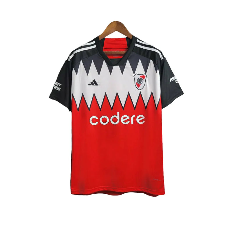 Camisa River Plate Edição especial 23/24 - Torcedor Adidas Masculina - Branca com detalhes em preto e vermelho