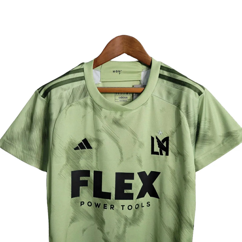 Camisa Los Angeles FC 23/24 - Torcedor Adidas Feminina - Verde com detalhes em preto e branco