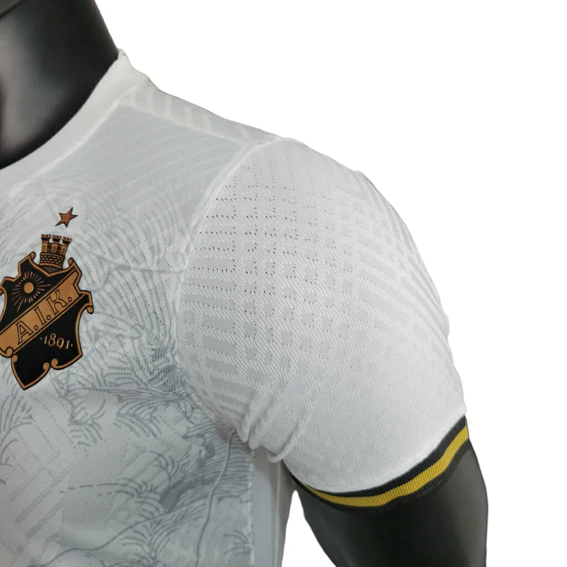 Camisa Alk Sonina Edição Especial 132 anos - Jogador Nike Masculina - Branco com detalhes em cinza e dourado