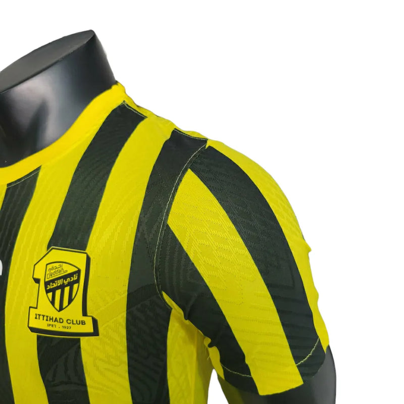 Camisa Al-Ittihad II 23/24 - Jogador Nike Masculina - Amarela com detalhes preto e branco