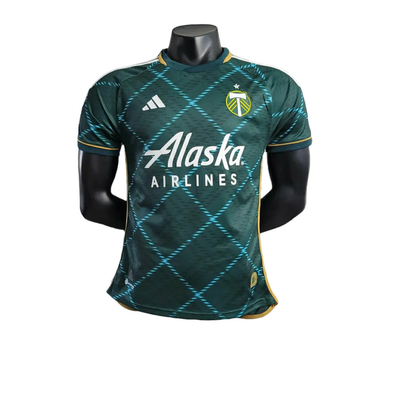 Camisa Portland Timbers FC I 23/24 - Jogador Adidas Masculina - Verde com detalhes em dourado e branco