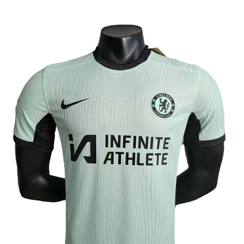 Camisa Chelsea III 23/24 - Jogador Nike Masculina - Verde com detalhes em preto