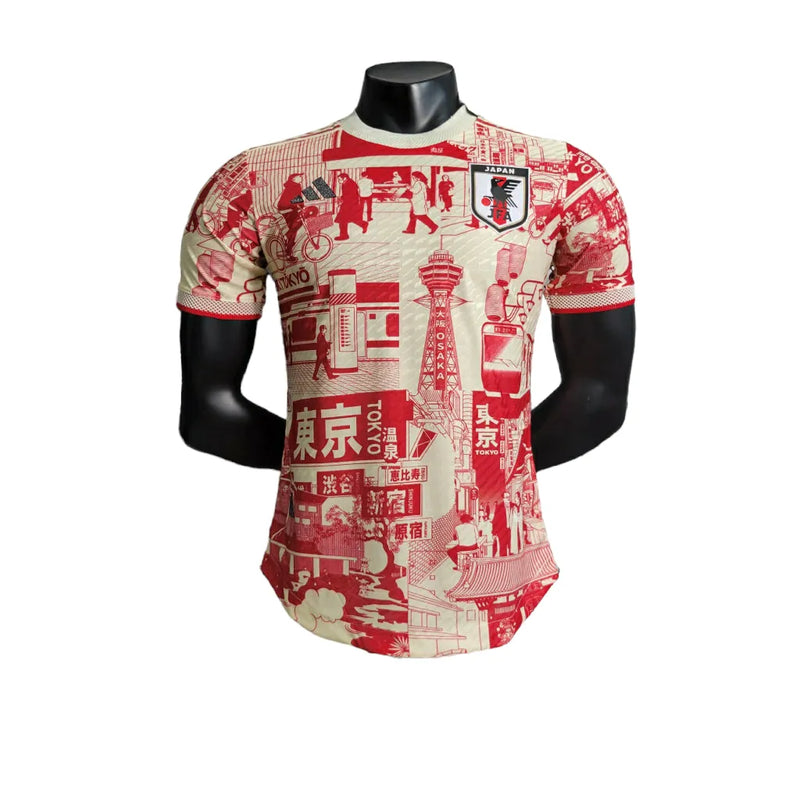 Camisa Japão Edição Especial 23/24 - Jogador Adidas Masculina - Amarela com detalhes em vermelho