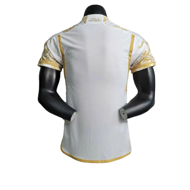 Camisa Real Madrid Edição Especial 23/24 - Jogador Adidas Masculina - Branca com detalhes em dourado