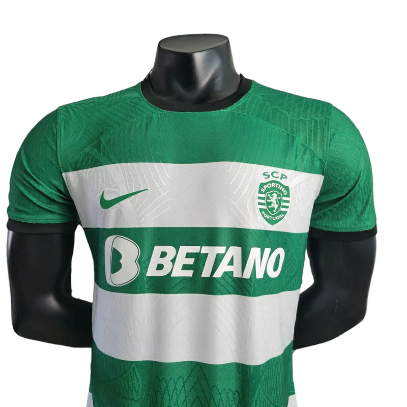 Camisa Sporting Lisboa I 23/24 - Jogador Nike Masculina - Verde com detalhes em branco